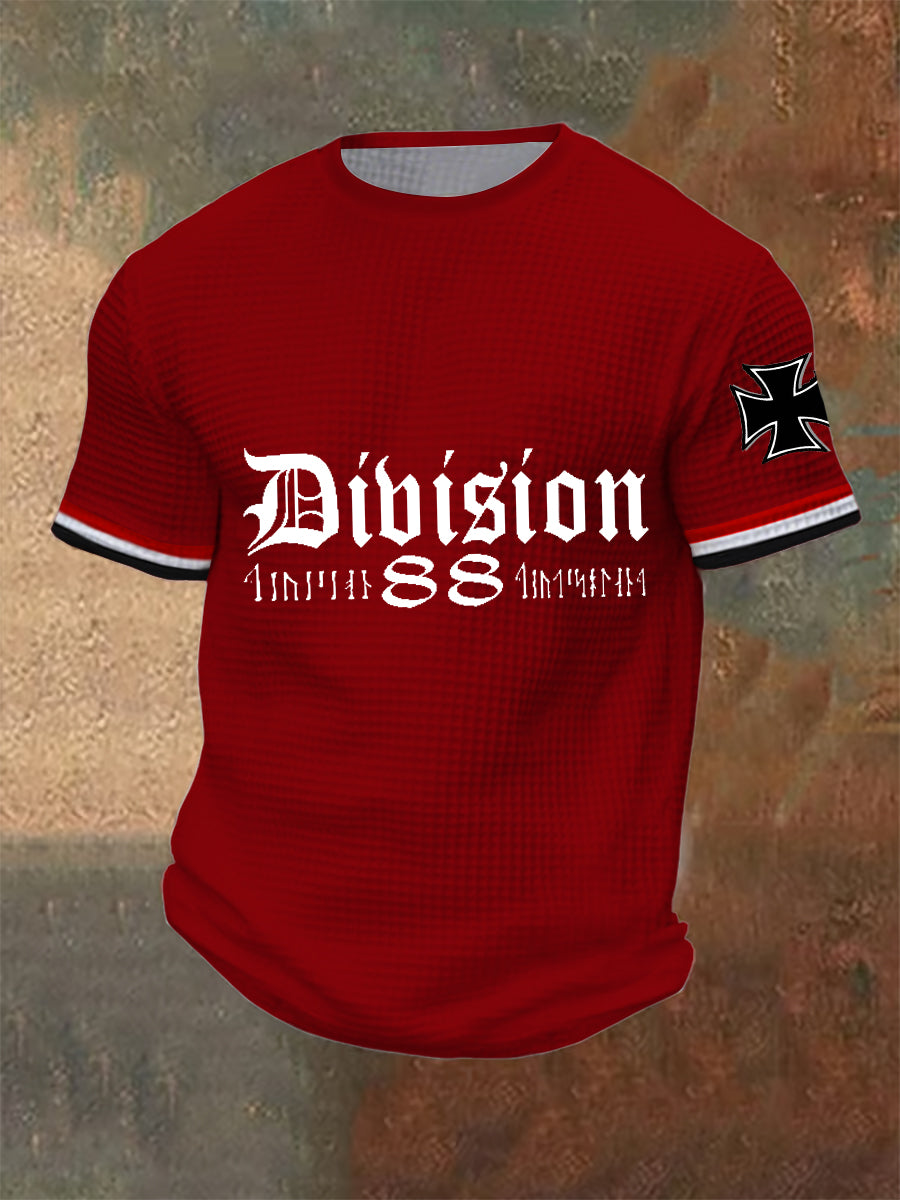 Herren Division 88 Runen bedrucktes Kurzarm-T-Shirt