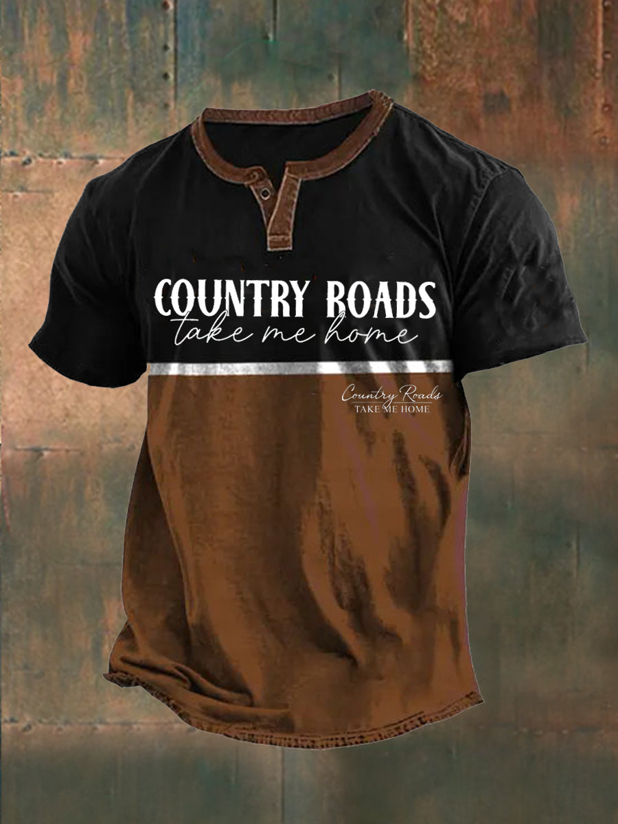 Herren Landstraßen nehmen mich mit nach Hause Kurzarm-T-Shirt