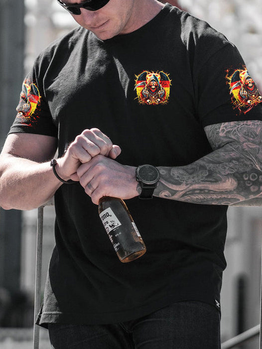 Herren Wenn dich diese flagge stört helfe ich dir im packen bedrucktes Kurzarm-T-Shirt