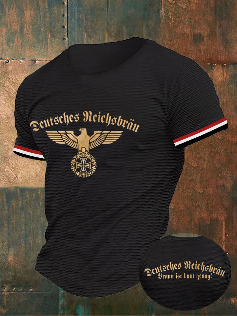 Herren Braun ist bunt genug bedrucktes Kurzarm-T-Shirt