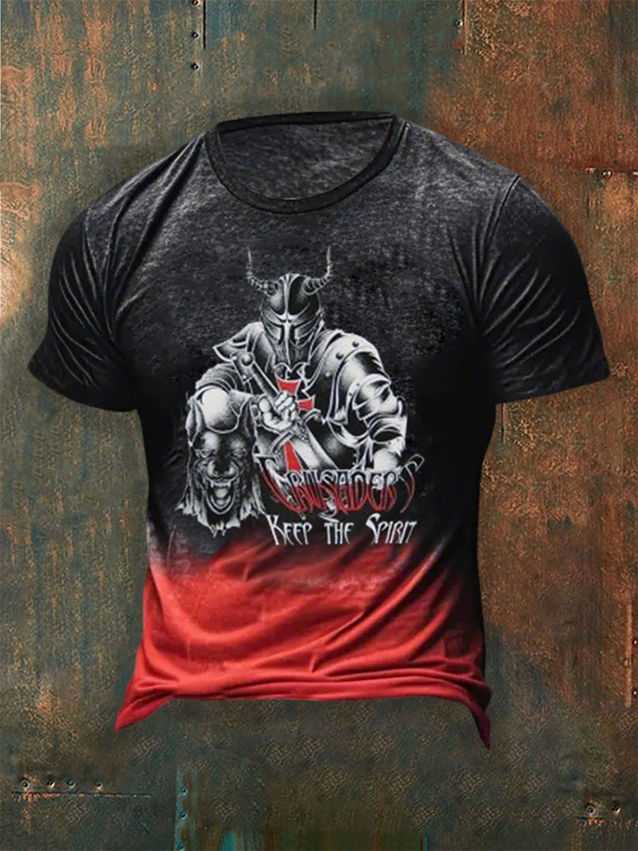 Deutschland Dobermann Bedrucktes Kurzarm-T-Shirt für Männer