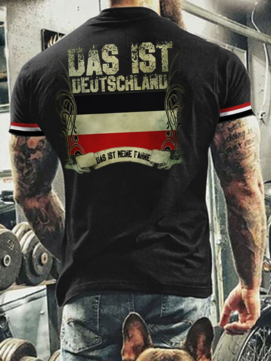 Männer Das ist Deutschland schwarz weiss rot T-Shirt