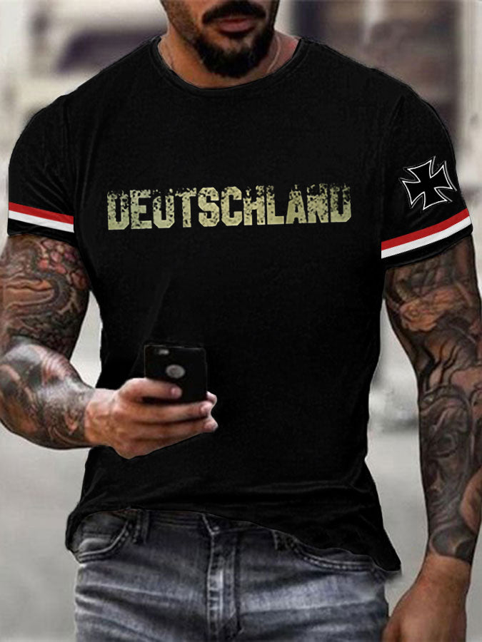 Männer Das ist Deutschland schwarz weiss rot T-Shirt
