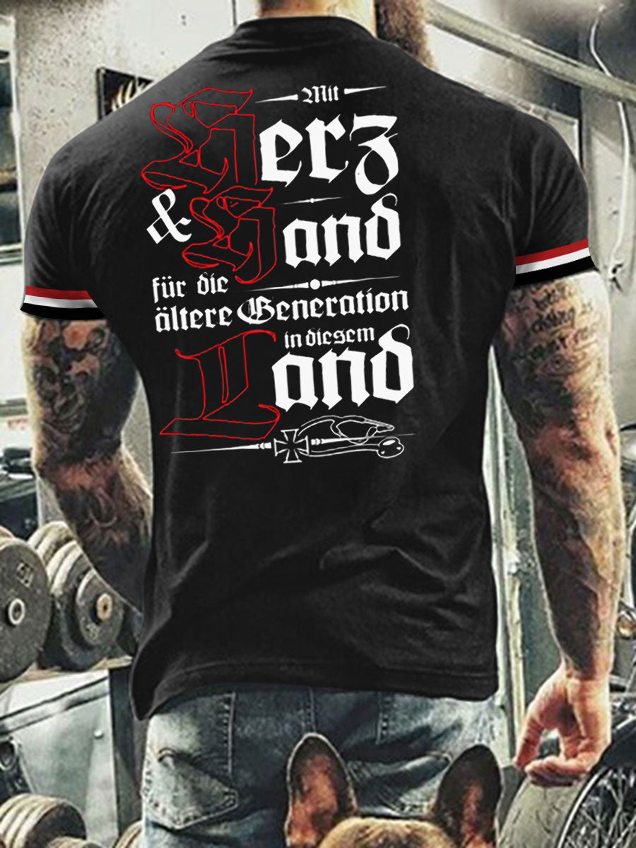 Männer Alten pfleger Wir pflegen Deutschland T-Shirt