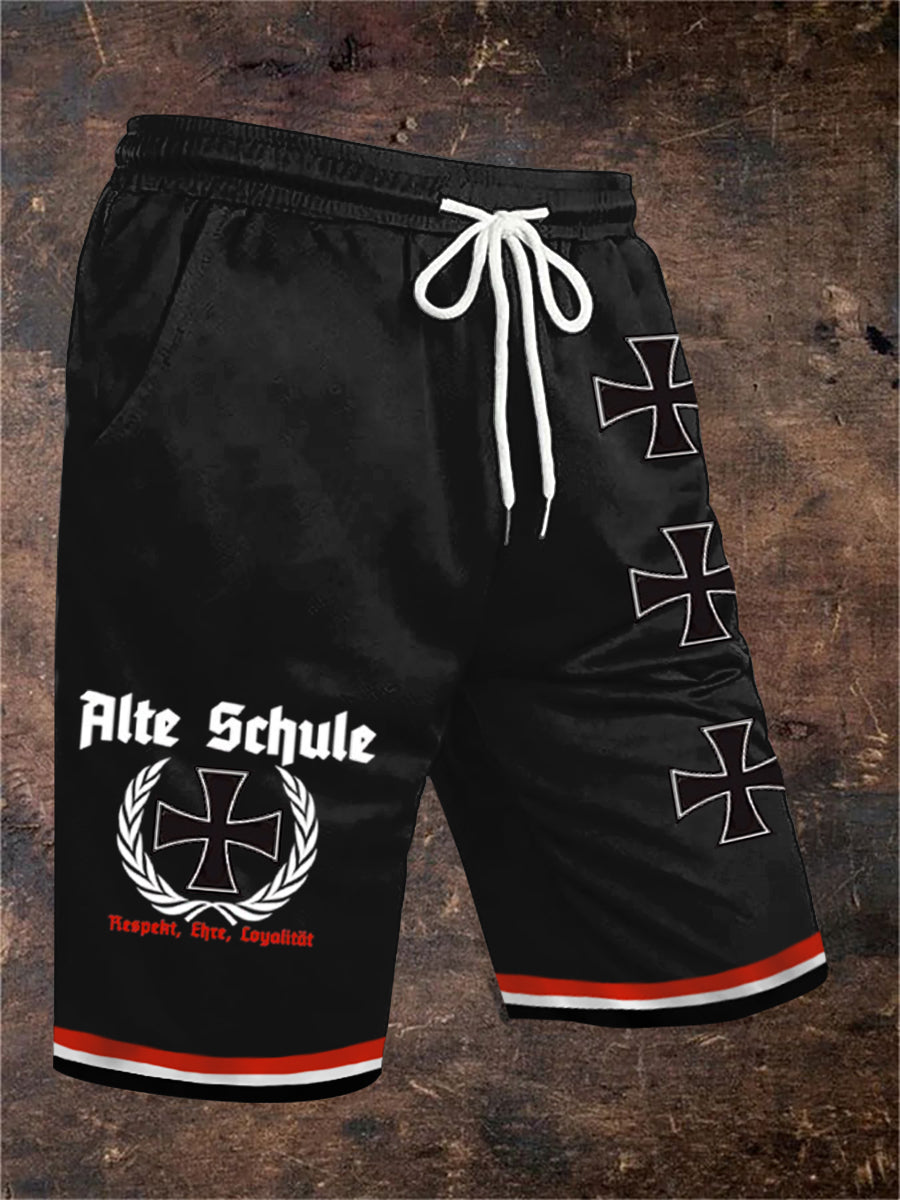 Männer Alte Schule Shorts Kordel zug