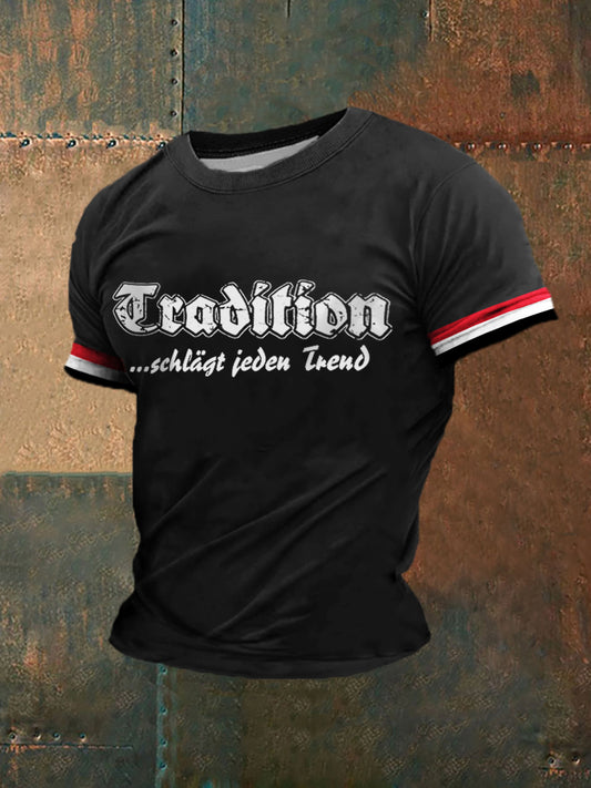 T-Shirt herren tradition schlÀgt jeden kurz Àrmel
