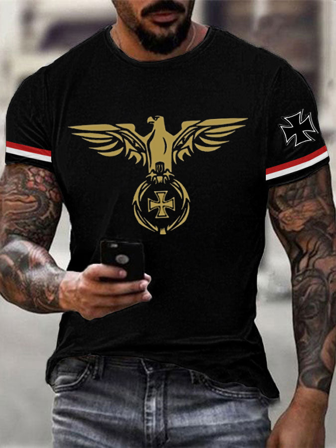 Herren Deutschland Reichs adler Kranz Pullover T-Shirt