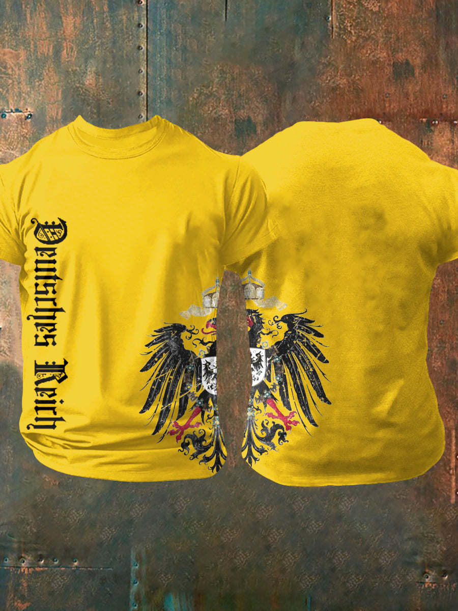 Deutsches Reich bedrucktes Kurzarm-T-Shirt für Männer