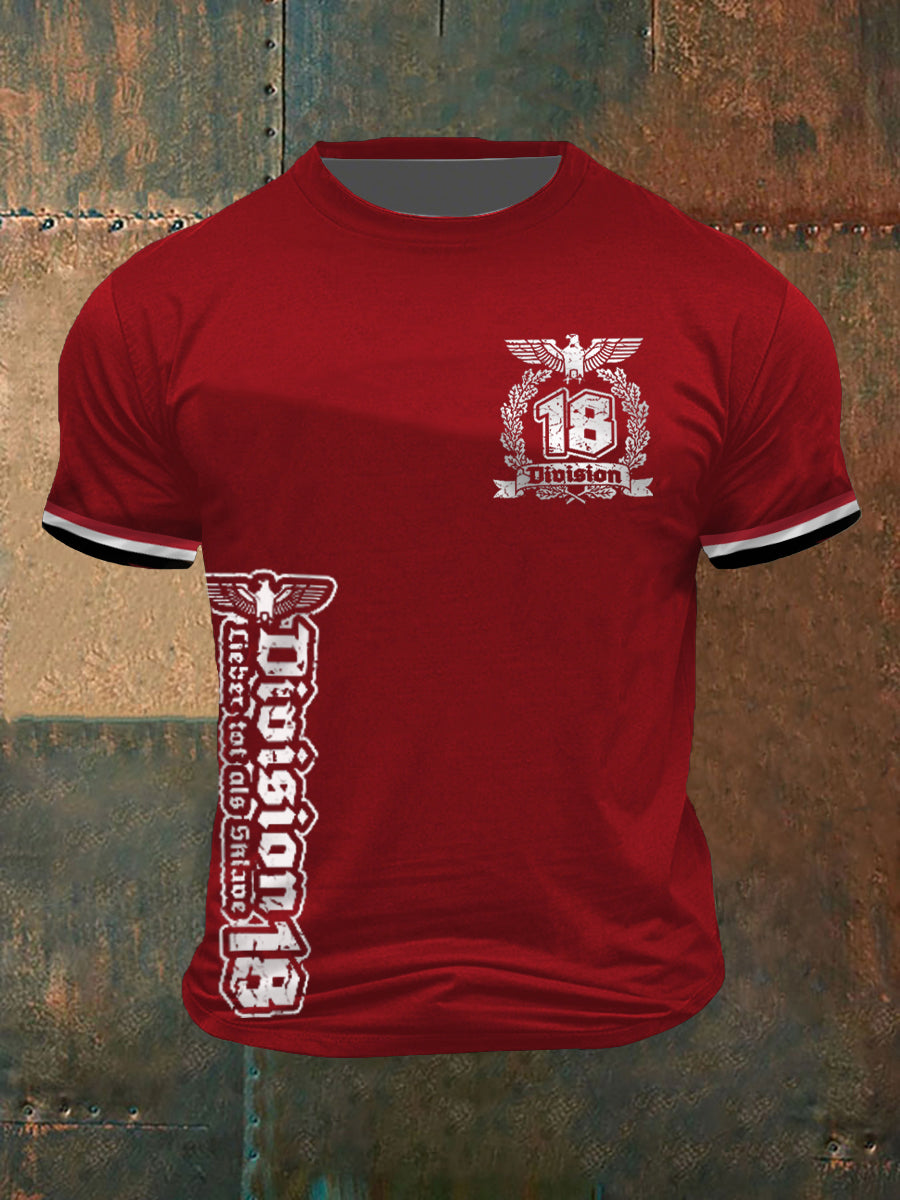 Herren-T-Shirt mit kurzen Ärmeln Division18