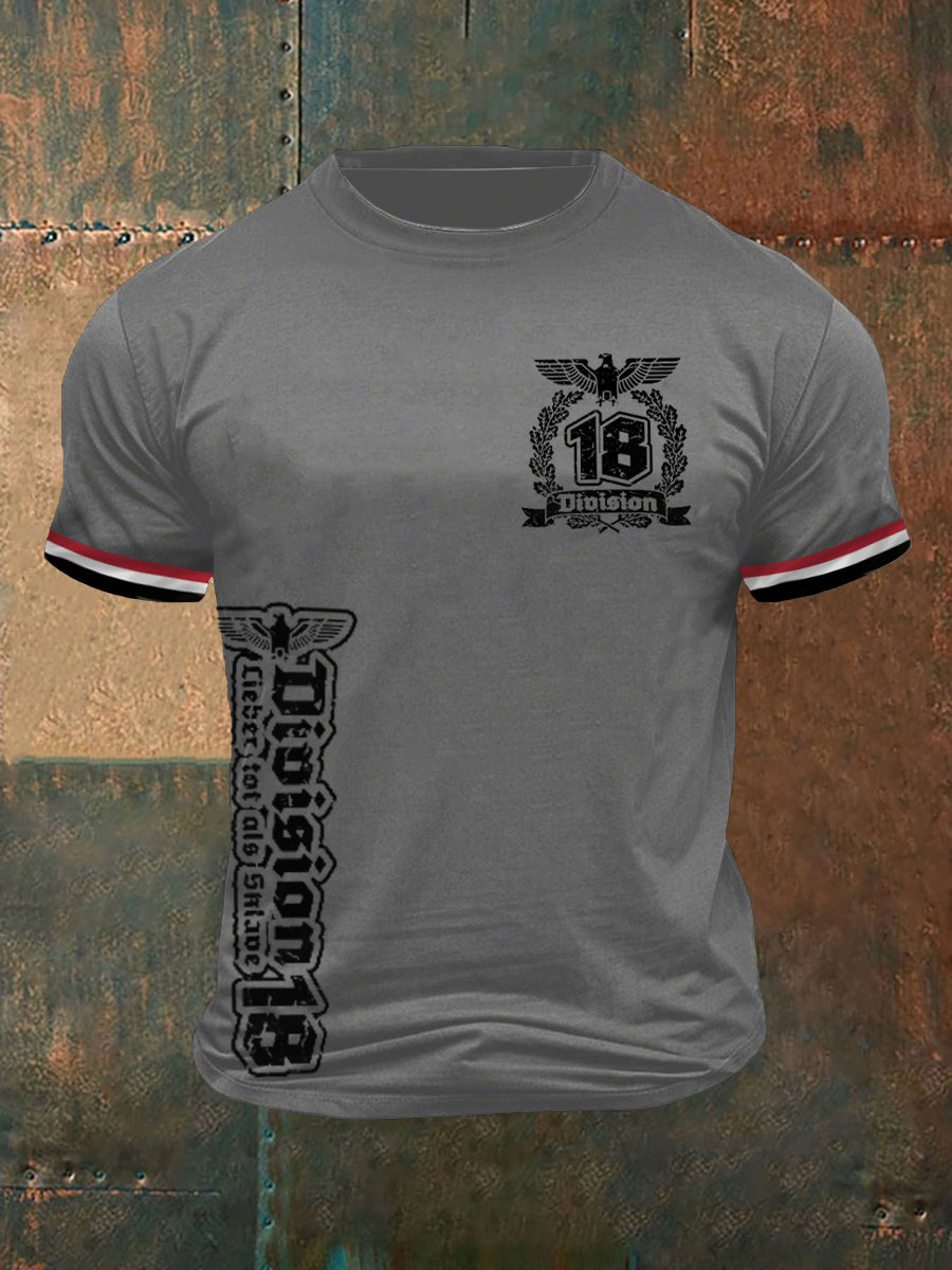 Herren-T-Shirt mit kurzen Ärmeln Division18