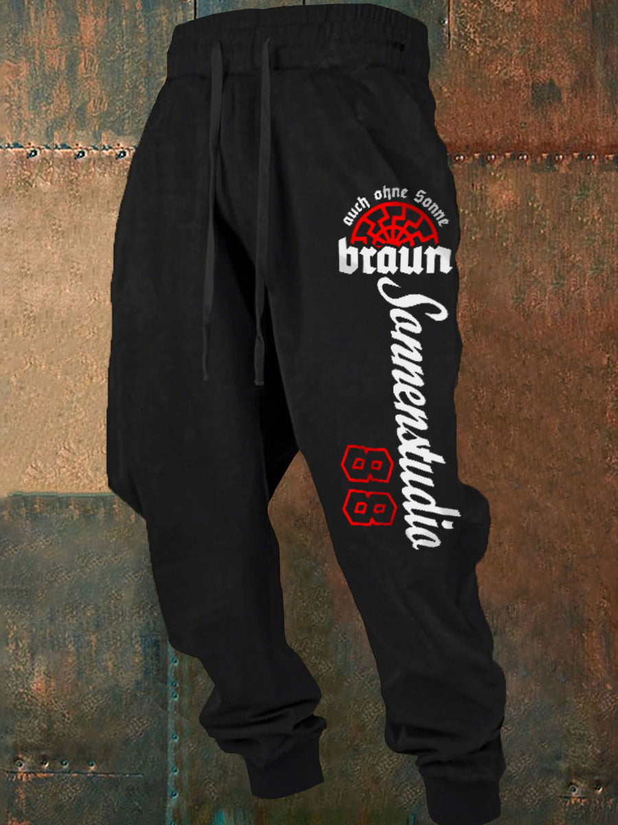 Herren Nummer 88 Druck lange Johns