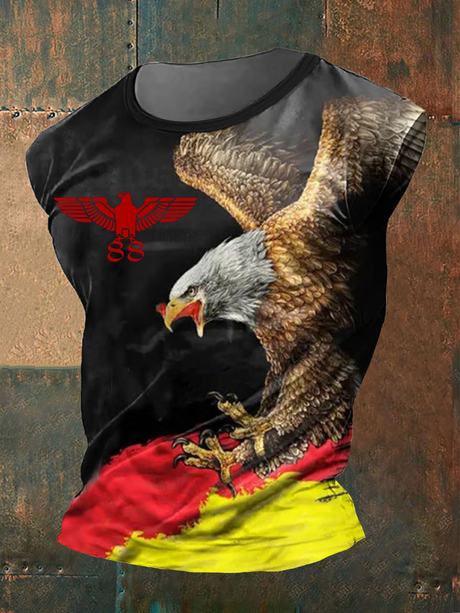 Deutscher Adler 88 bedrucktes Kurzarm-T-Shirt für Männer
