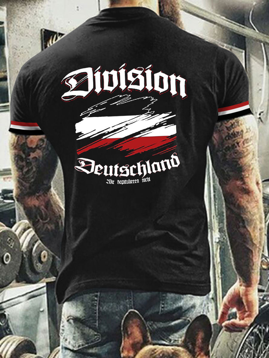 Herren Division Deutschland gedruckt T-Shirt