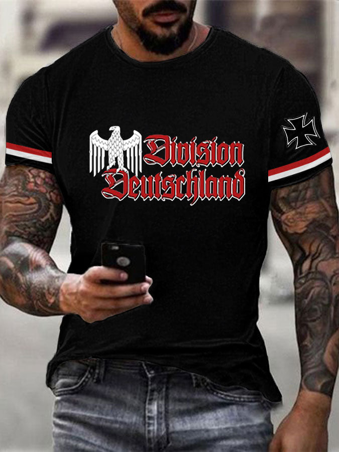 Herren Division Deutschland gedruckt T-Shirt
