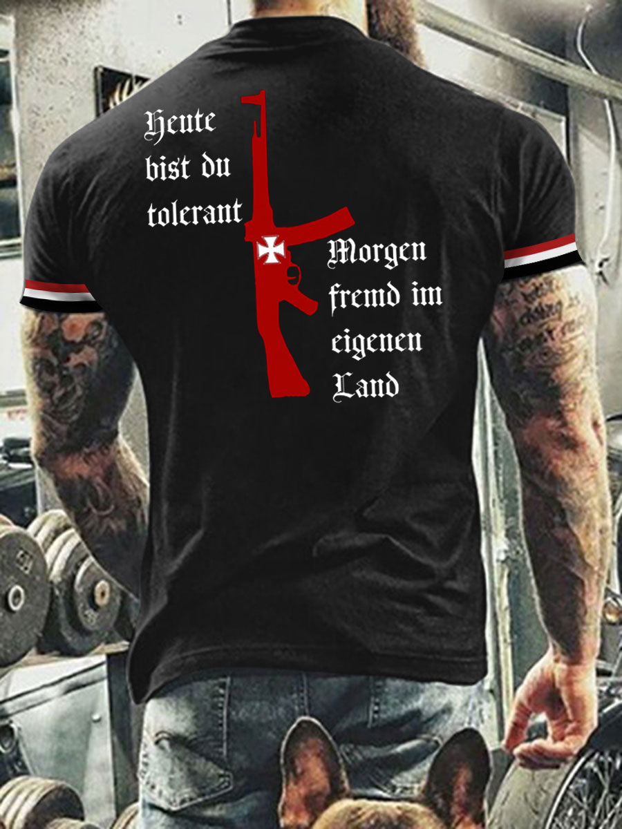 Herren Heute Tolerant Morgen Fremd Im Eigen Land Tshirt