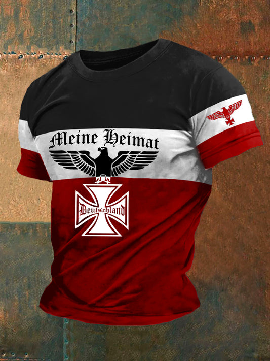 Herren Meine Heimat bedrucktes Kurzarm-T-Shirt