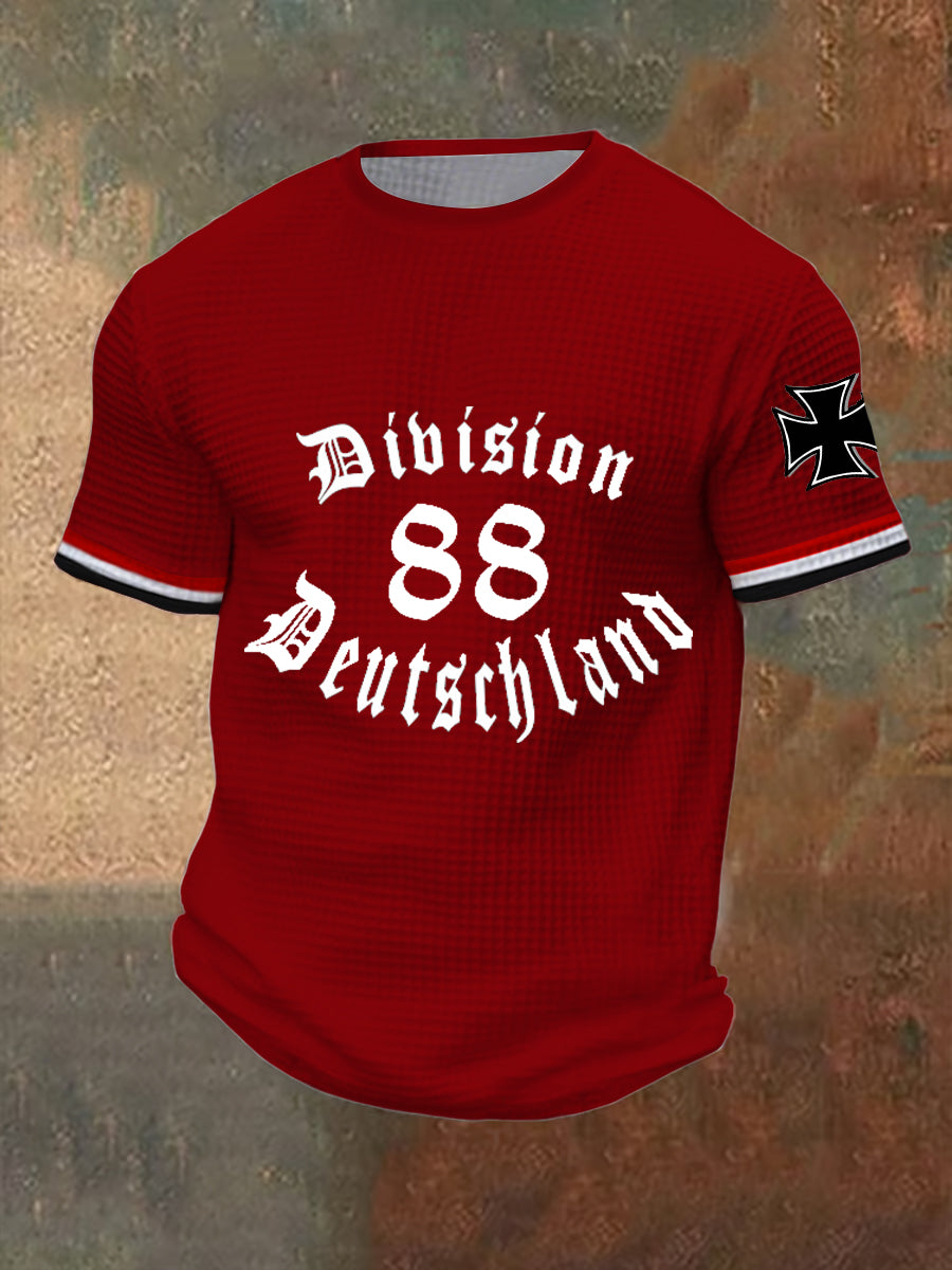 Herren Division 88 Deutschland bedrucktes Kurzarm-T-Shirt