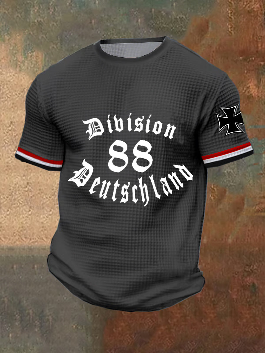 Herren Division 88 Deutschland bedrucktes Kurzarm-T-Shirt