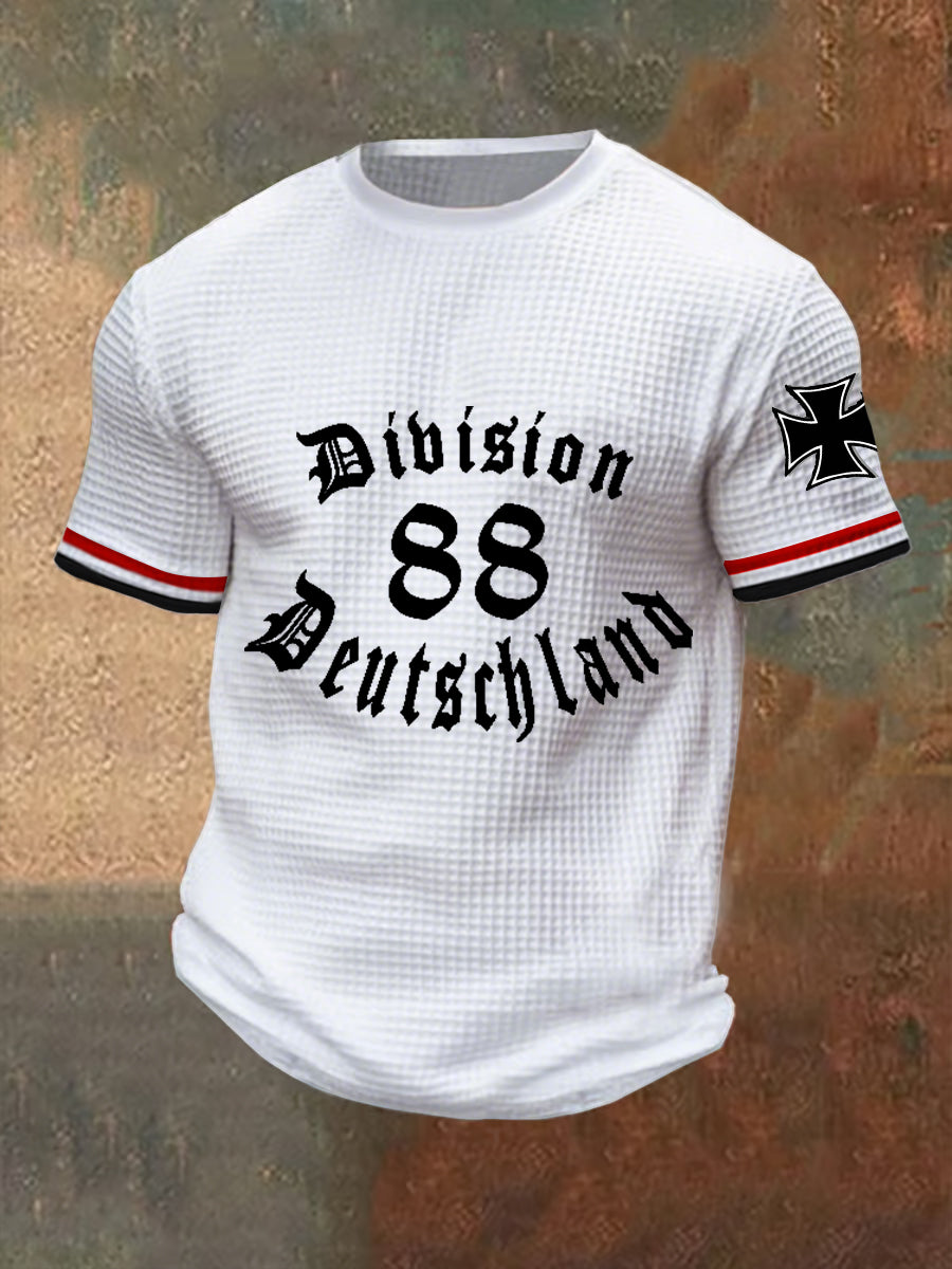 Herren Division 88 Deutschland bedrucktes Kurzarm-T-Shirt