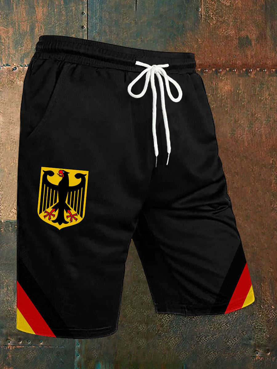 Herren-Deutschland Print Freizeit shorts