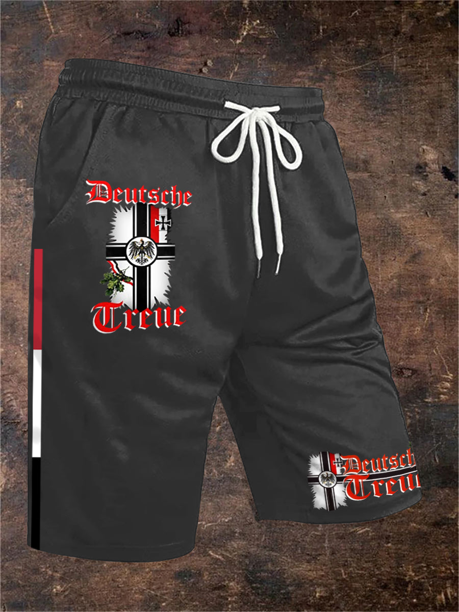 Herren Deutsches Reich bedruckte Hosen Shorts