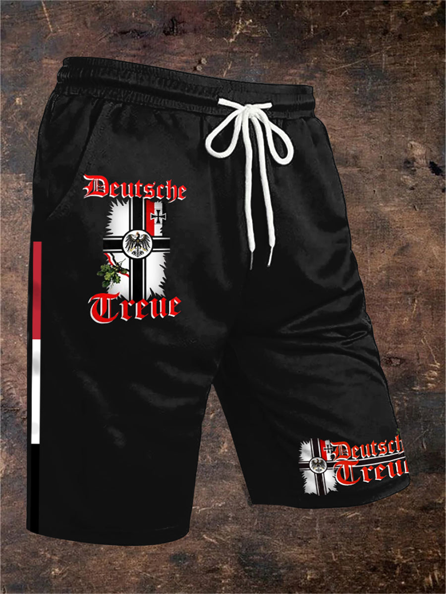 Herren Deutsches Reich bedruckte Hosen Shorts