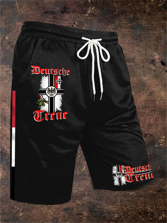 Herren Deutsches Reich bedruckte Hosen Shorts