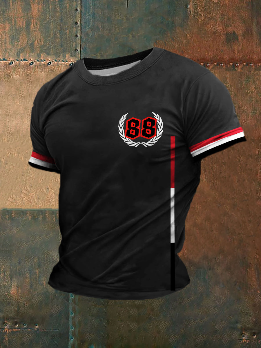 Männer Deutschland 88 bedrucktes Kurzarm-T-Shirt