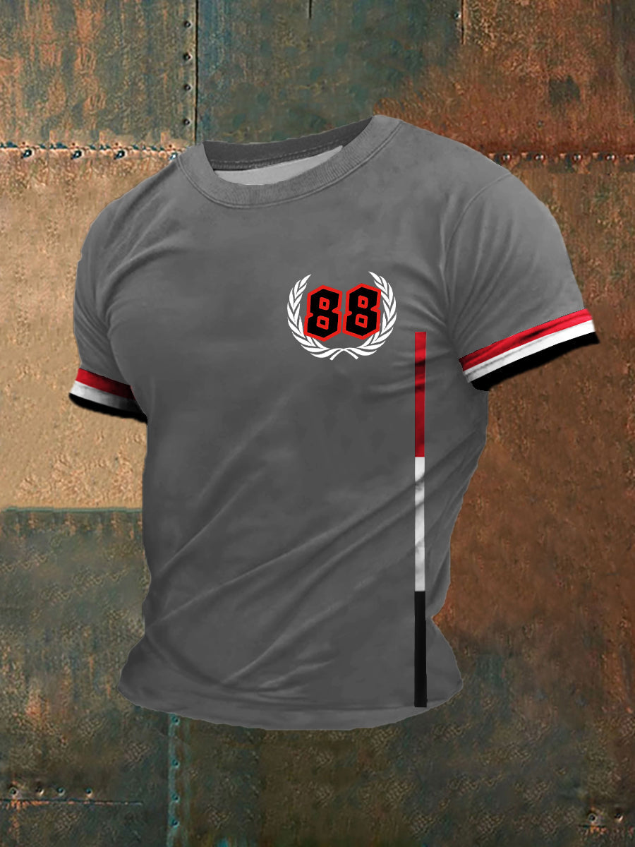 Männer Deutschland 88 bedrucktes Kurzarm-T-Shirt