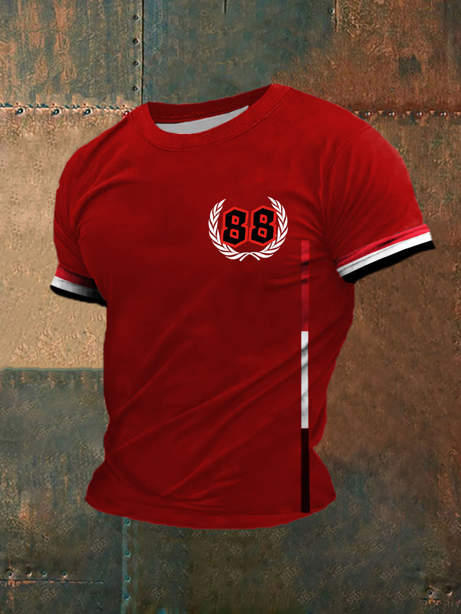 Männer Deutschland 88 bedrucktes Kurzarm-T-Shirt