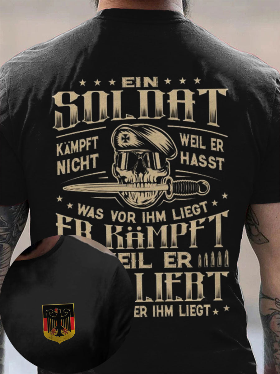 Männer Deutschland stolz bedruckt Kurzarm T-Shirt