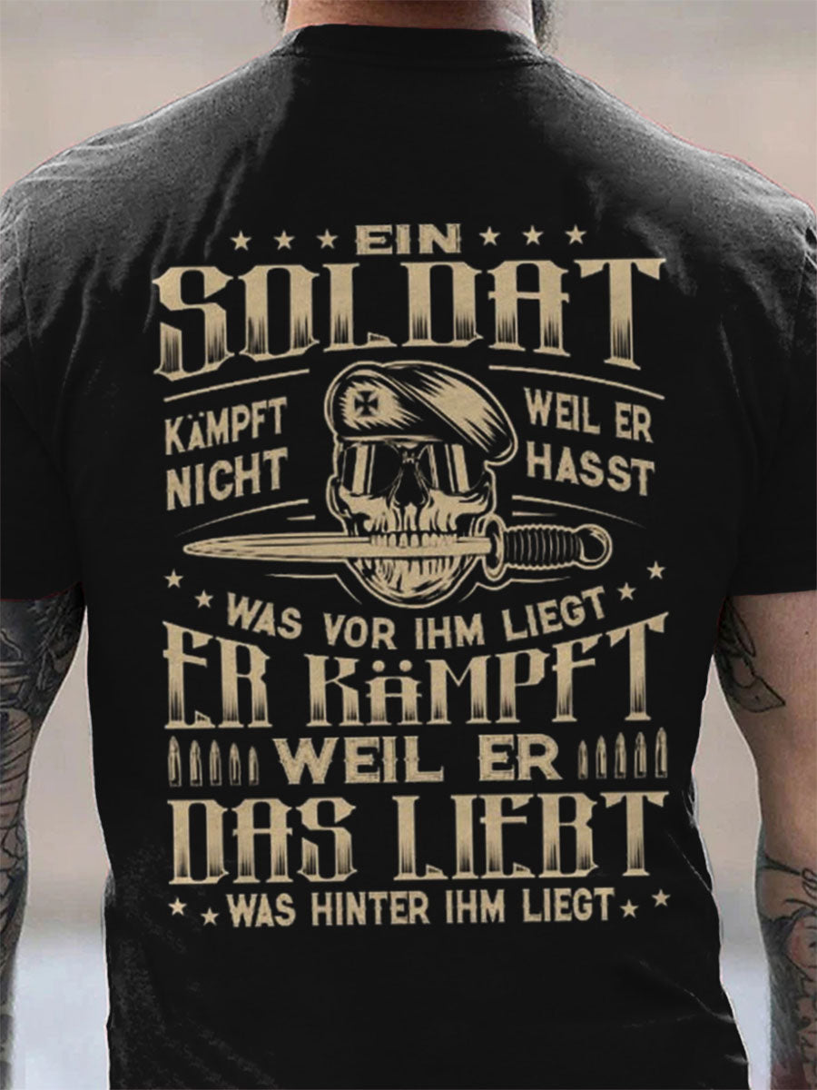 Männer Deutschland stolz bedruckt Kurzarm T-Shirt