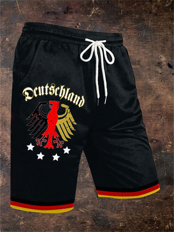 Herren-Deutschland Print Freizeit shorts