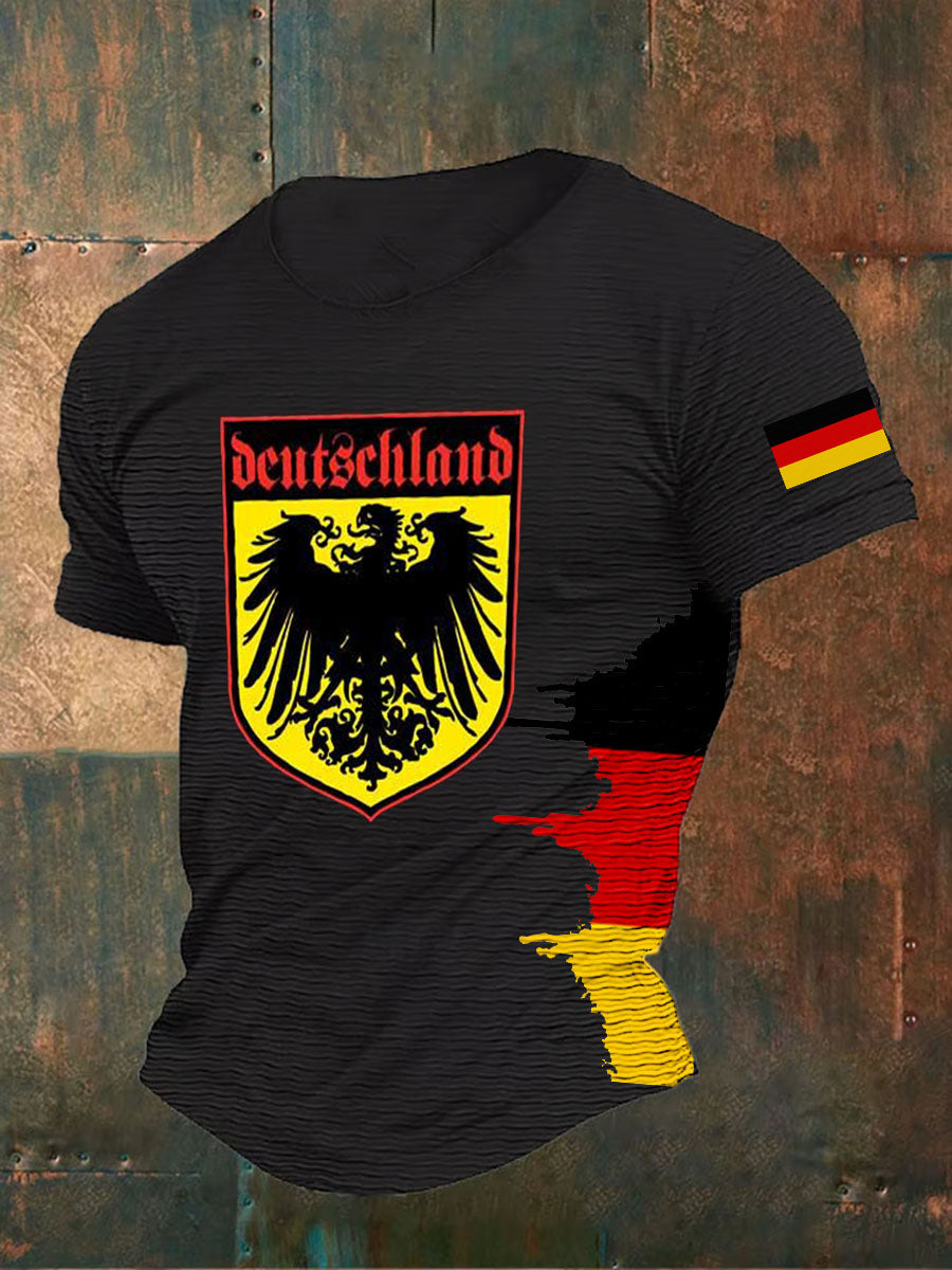 Deutschland Print T-Shirt für Männer