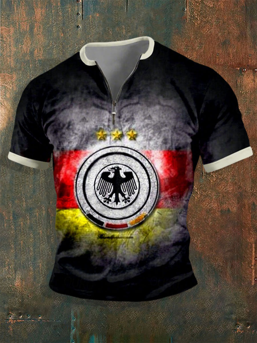 Deutschland bedrucktes Kurzarm-Oberteil für Herren