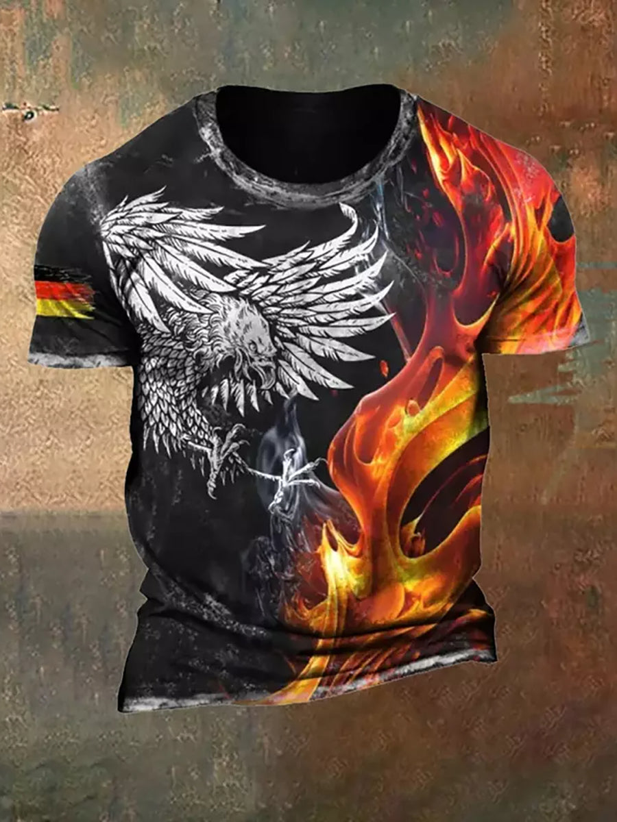 Deutschland bedrucktes Kurzarm-T-Shirt für Männer