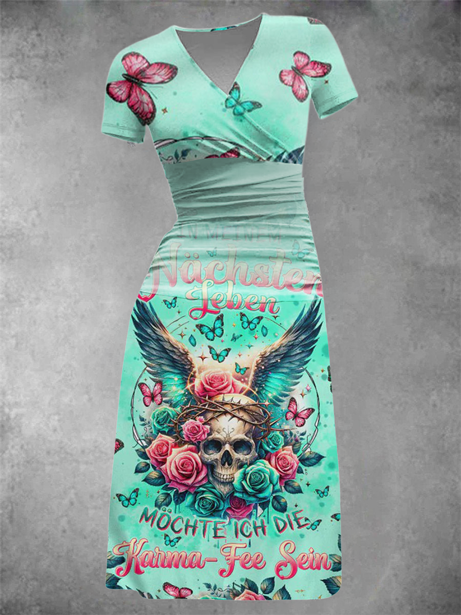 Damen KARMA-FEE Bedrucktes Kleid