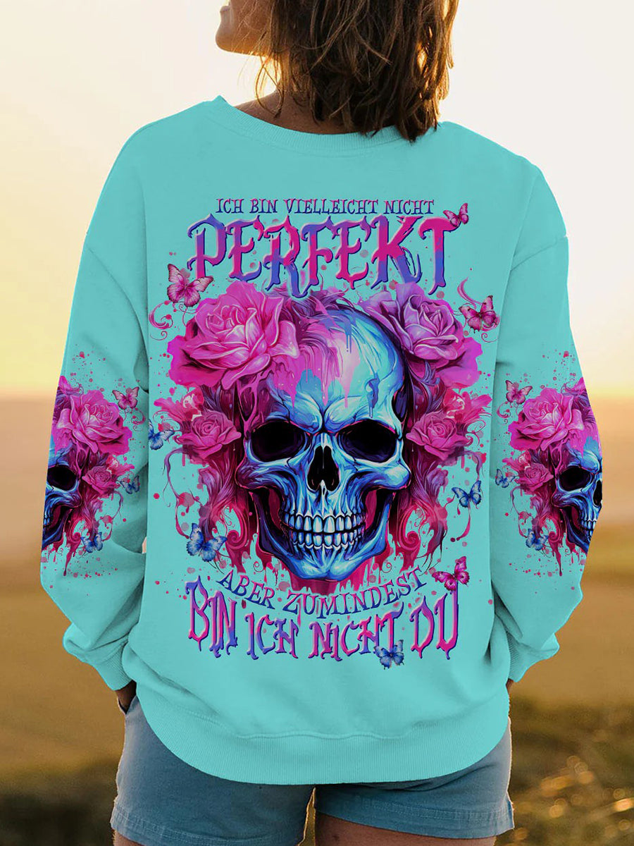 Damen BIN ICH NICHT DU VOLL STÄN DIGER DRUCK Bedrucktes Sweatshirt