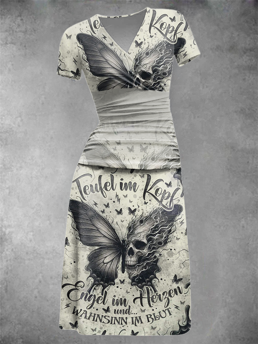 Women's WAHNSINN IM BLUT Printed Dress