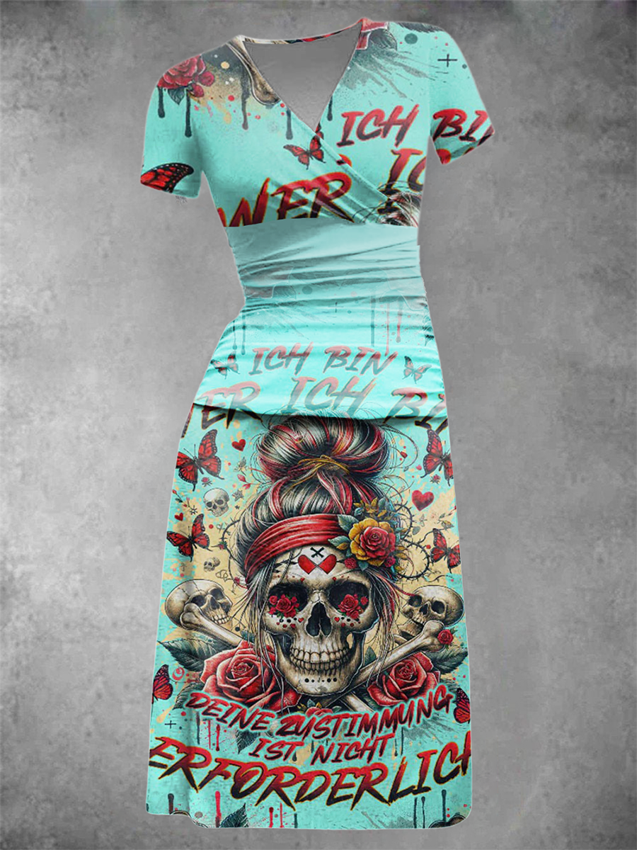 Damen ICH BIN WER ICH BIN Bedrucktes Kleid