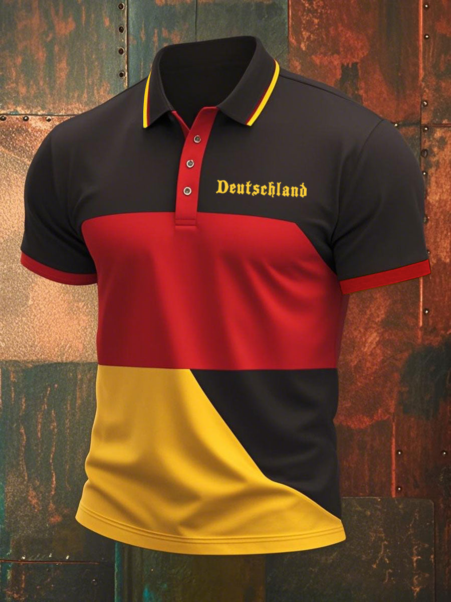 Männer Deutschland lässig Polo Shirt