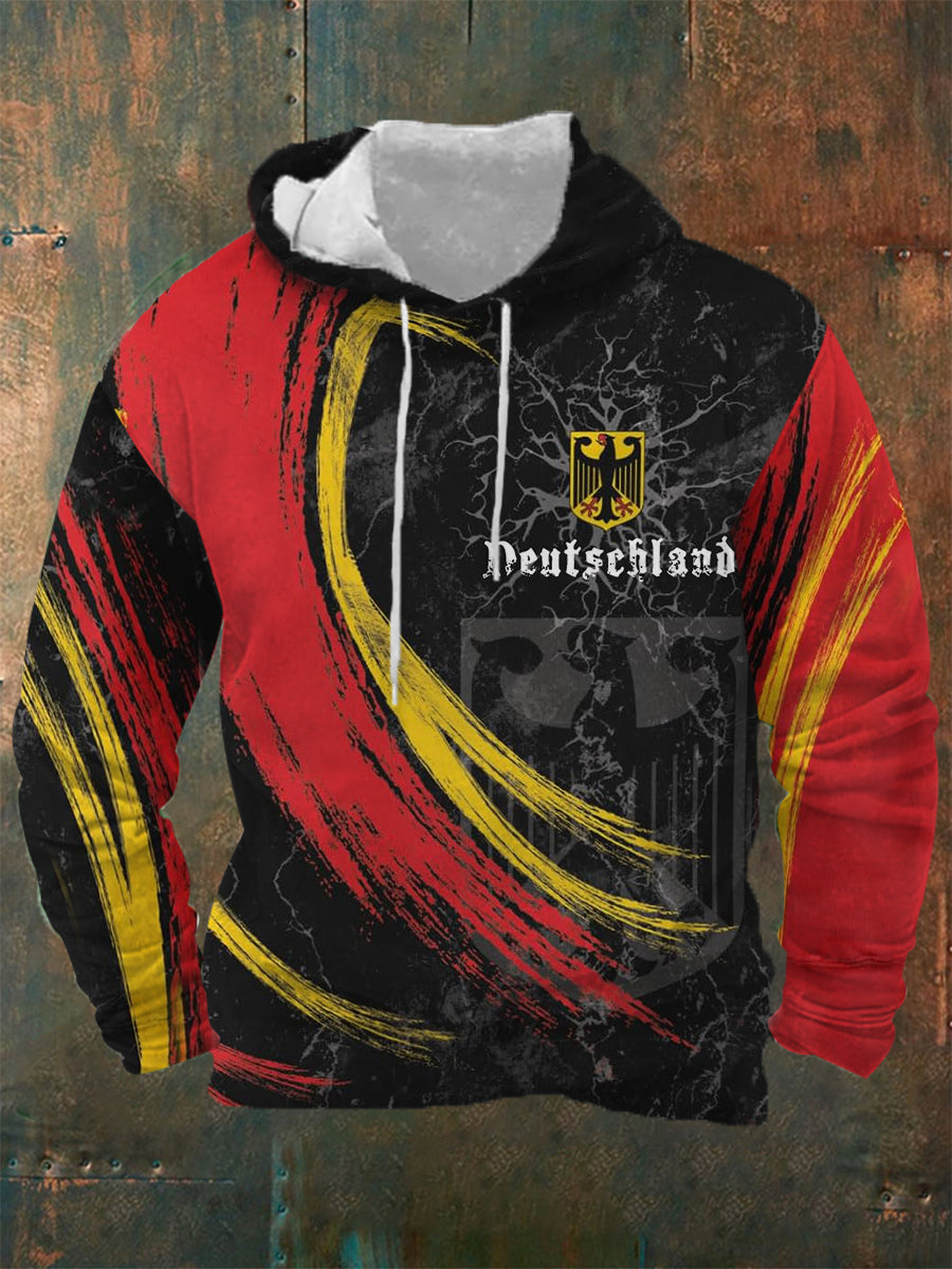 Herren Kapuzen pullover mit deutscher Flagge