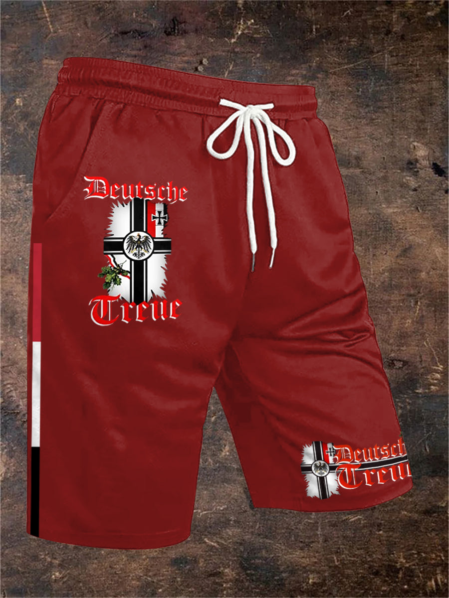 Herren Deutsches Reich bedruckte Hosen Shorts