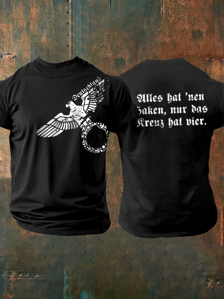 Deutschland bedrucktes Kurzarm-T-Shirt für Männer