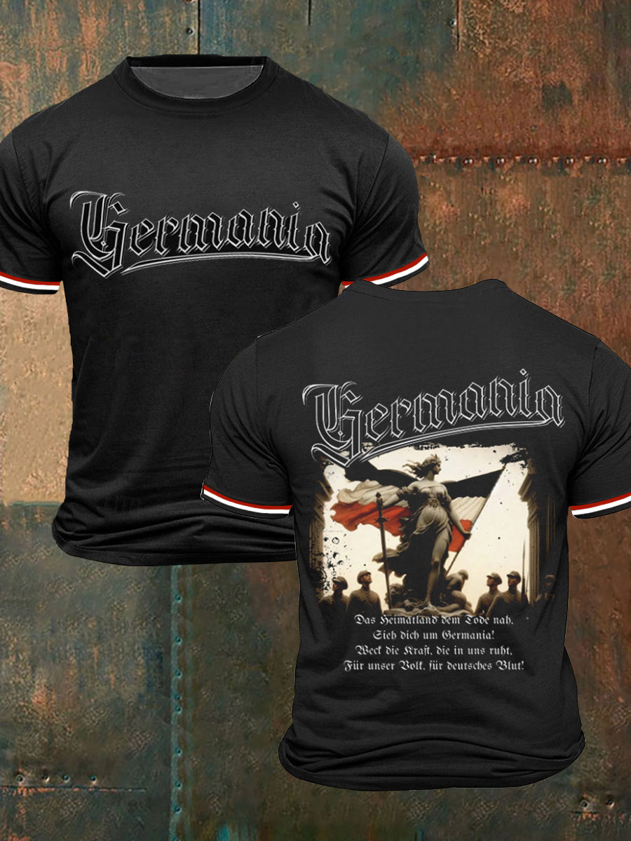 Germania-bedrucktes Kurzarm-T-Shirt für Männer