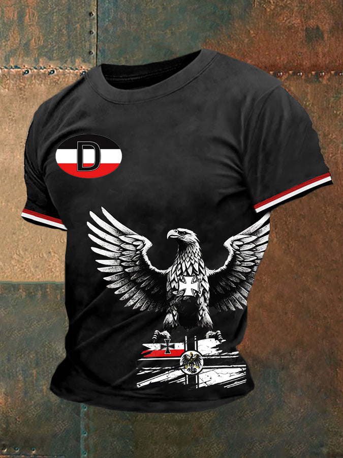 Deutschland bedrucktes Kurzarm-T-Shirt für Männer