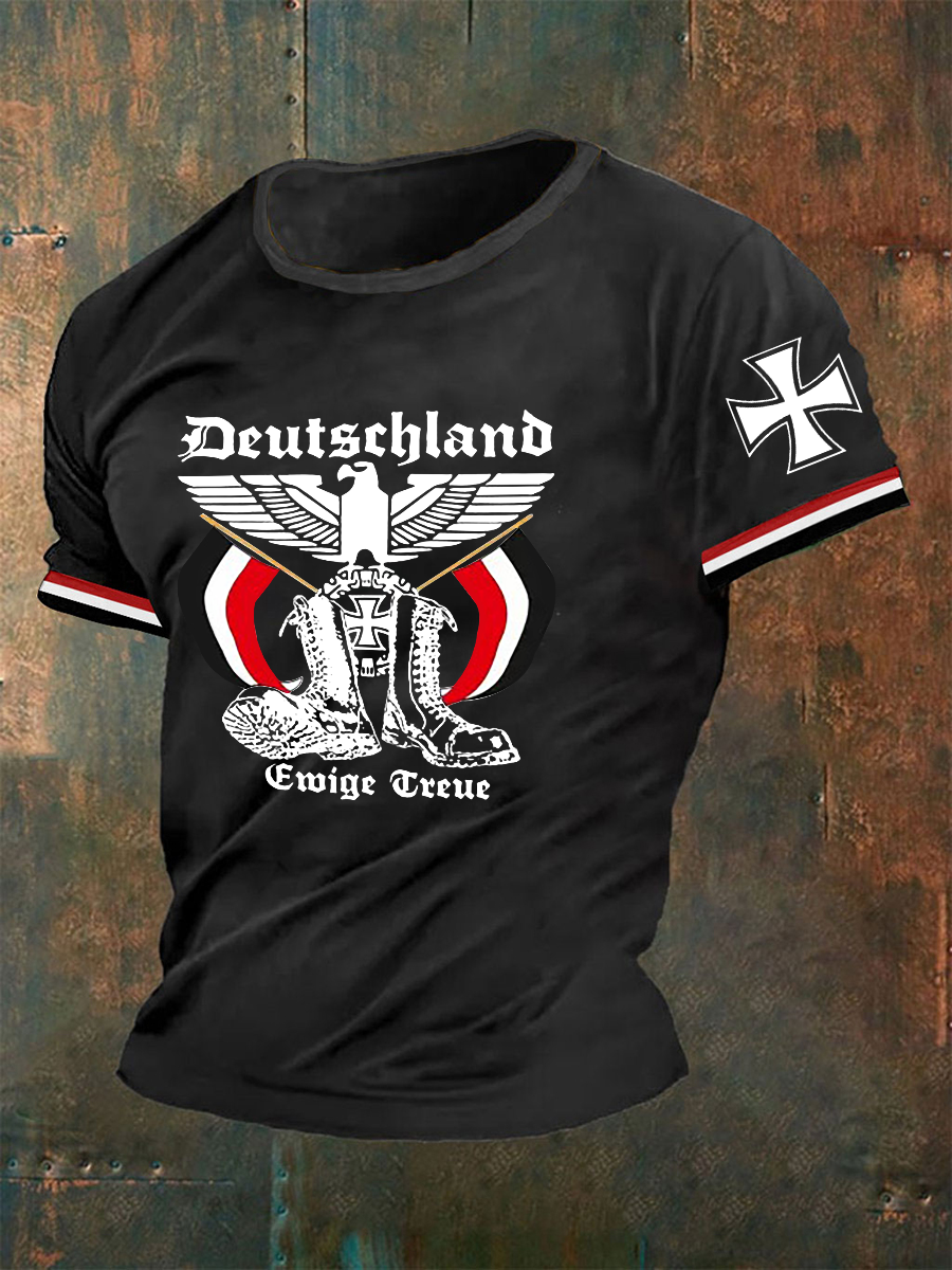Herren Deutschland Reichs adler Ewige Treue T-Shirt