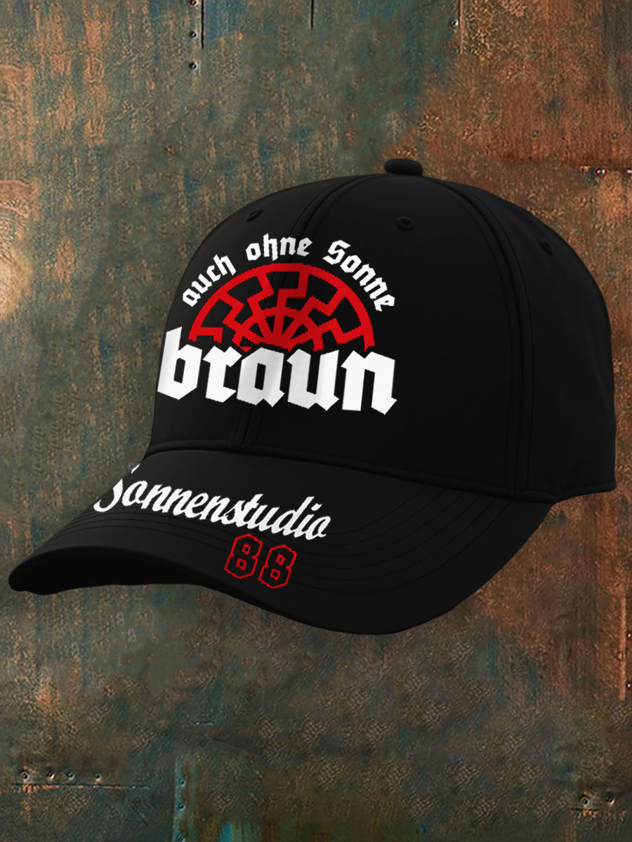 Unisex Auch Ohne Sonne Braun 88 Druck kappe