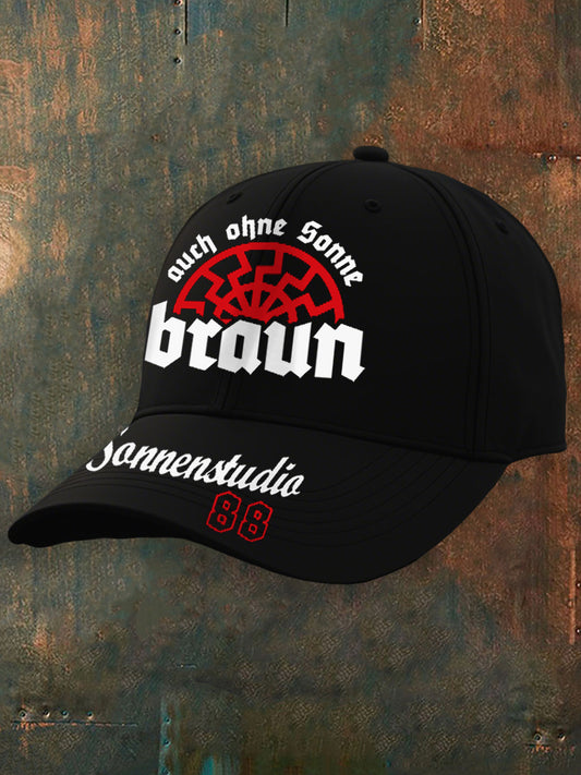 Unisex Auch Ohne Sonne Braun 88 Druck kappe