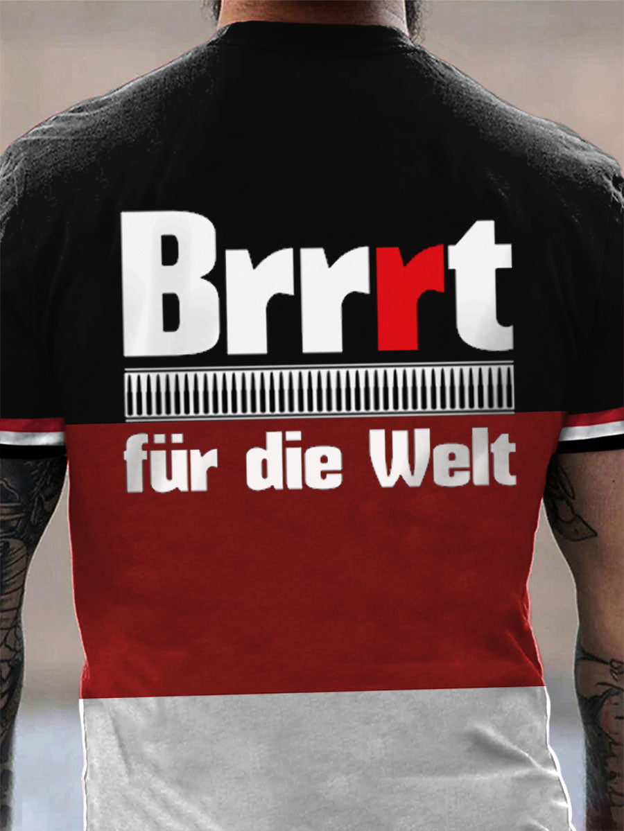 MG42 Maschinen gewehr bedrucktes Kurzarm-T-Shirt für Männer